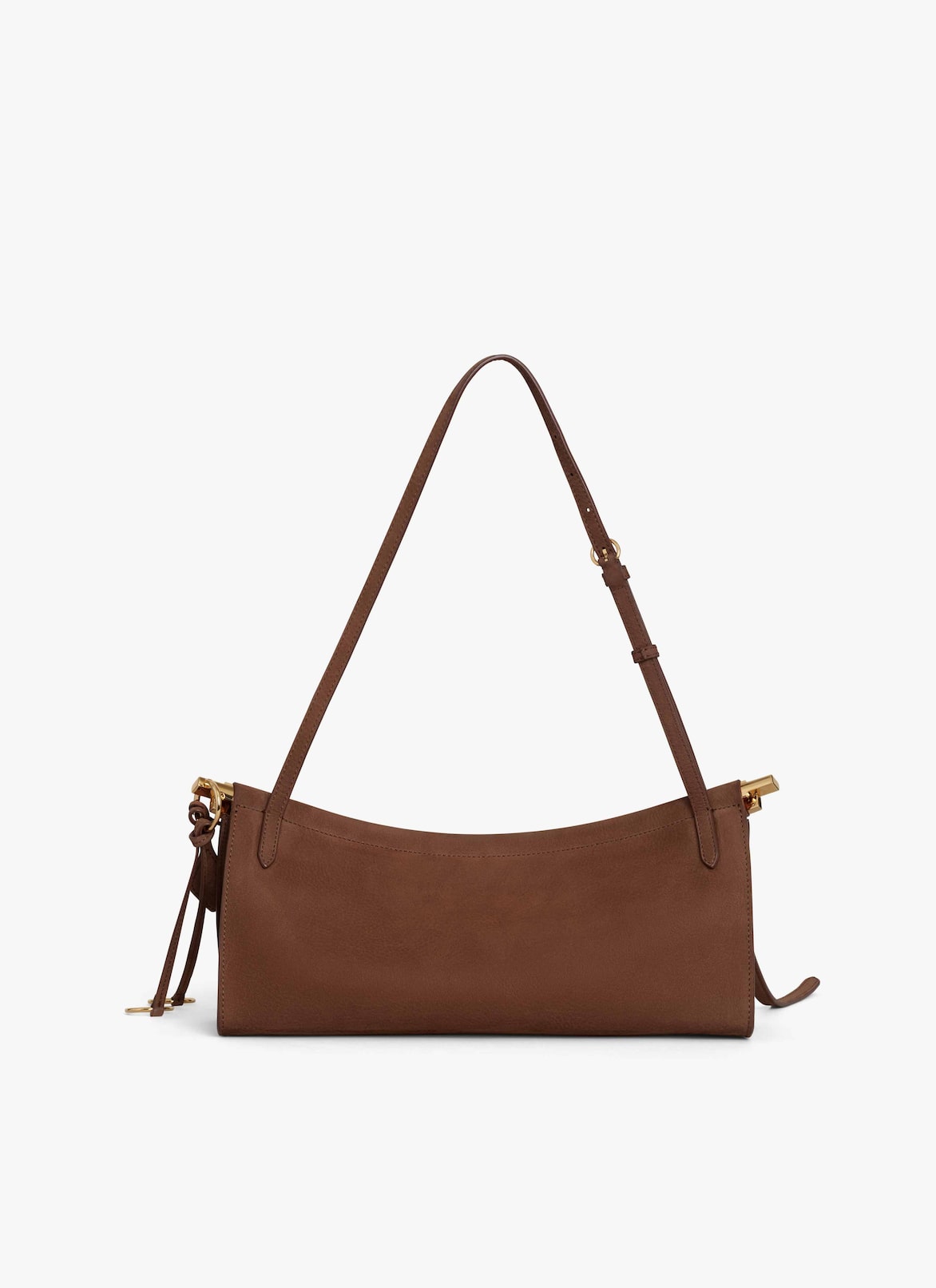 LE CLICK EAST WEST MEDIUM BAG IN NUBUCK ALAÏA UMBER LE CLICK EAST WEST MEDIUM BAG IN NUBUCK